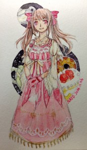 Nato奈都 摸鱼粉茶壶高腰jsk…